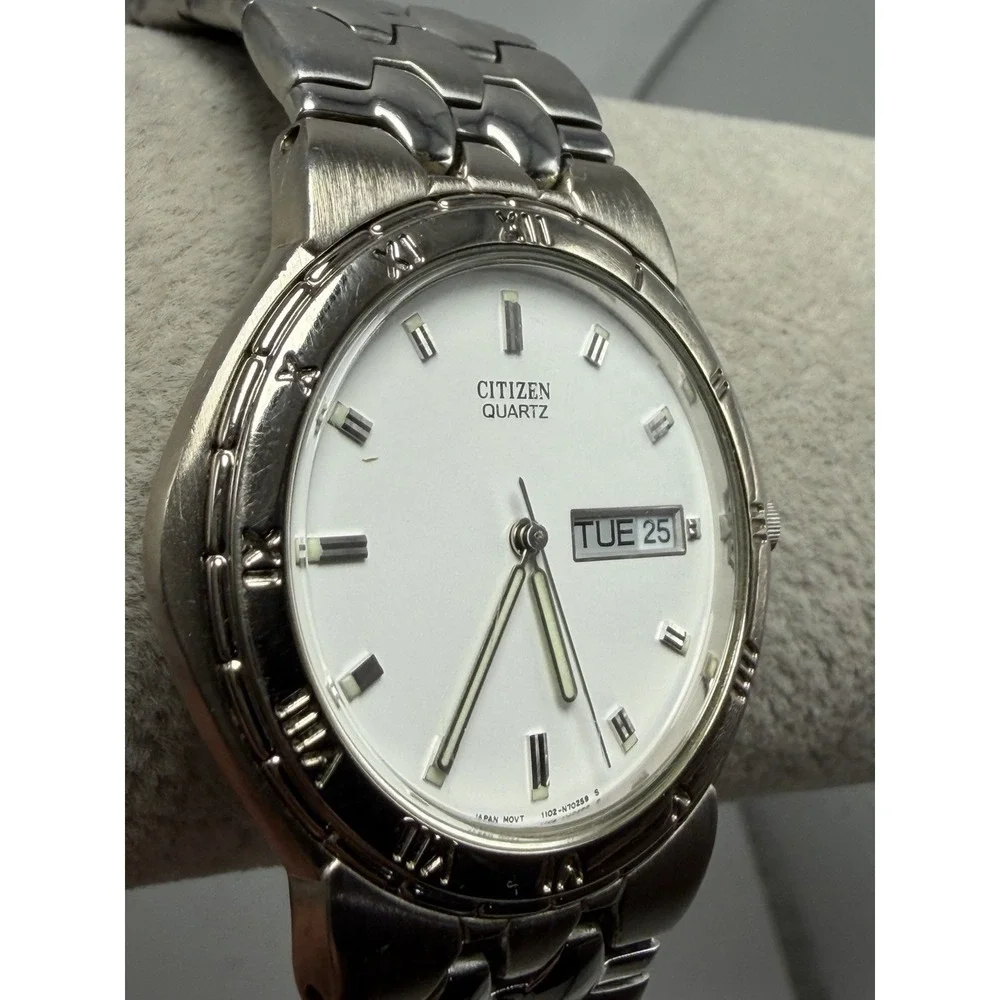 Citizen 1102-S65840 New Battery Mens Watch 35MM 6.75